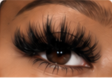 Mega Volume lash style close-up